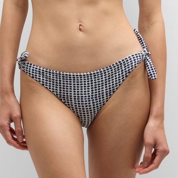 Lemlem Lucy Side Tie Swim Bikini Bottoms Women's Size S Blue - Picture 3 of 3